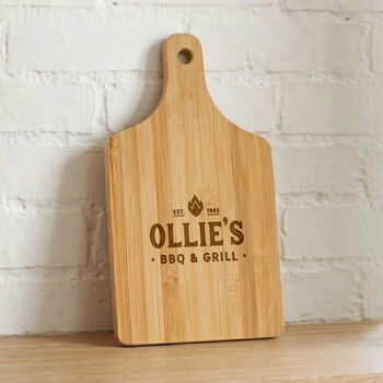 Engraved Wooden Barbecue Serving Board, 2 of 3