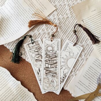 Hand Drawn Bookmark Trio – Gift Set For Book Lovers, 2 of 6