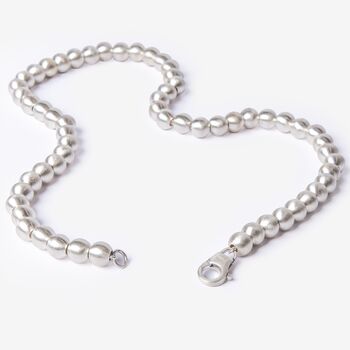 Silver Pearl Necklace, 4 of 6