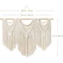 Set Of Three Macrame Wall Hanging Large Woven Tapestry, thumbnail 2 of 8
