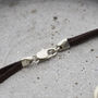 Personalised Men's Double Hoop Leather Bracelet, thumbnail 7 of 11