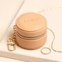 Mini Round Travel Accessories Case In Blush Beige, thumbnail 1 of 2
