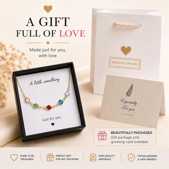 Personalised Create Your Own Family Birthstones Necklace, 4 of 12