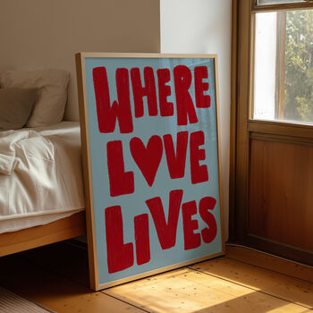 Where Love Lives Music Print, 4 of 12