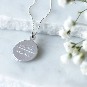 Inhale Exhale Sterling Silver Necklace, 6 of 12