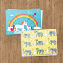 Ele New Baby Card Or Unicorn New Baby Card, thumbnail 1 of 5