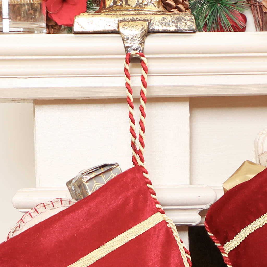 Personalised Velvet Jingle Bell Christmas Stocking
