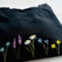Wildflowers Organic Embroidered Tee, thumbnail 4 of 5