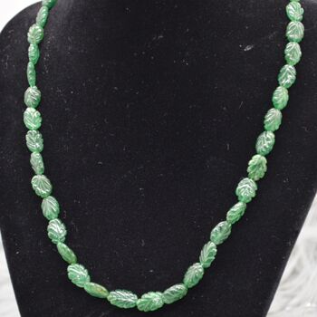 Green Aventurine Beaded Necklace: 18 Inch, 4 of 10