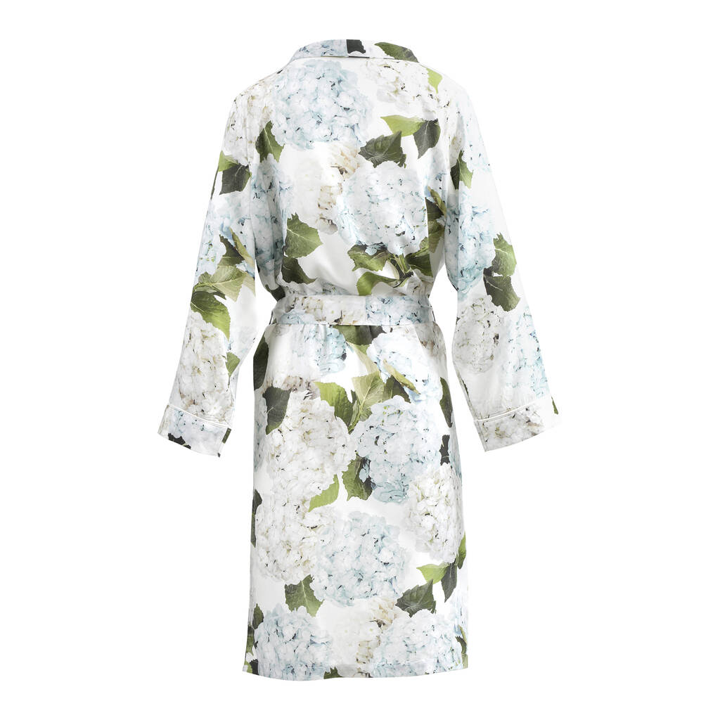 Blue Hydrangea Robe By Wallace Cotton