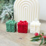 Gift Wrapped Christmas Present Tealight Candle, thumbnail 1 of 10