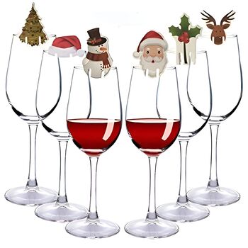 Christmas Party Table Glass Decorations Set Of Eight, 9 of 9