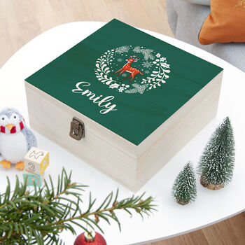 Personalised Woodland Deer Christmas Eve Box, 8 of 12