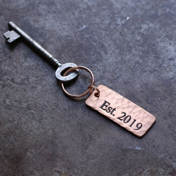 7th Anniversary Solid Copper Keyring, 6 of 11
