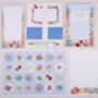 Personalised Blue Floral Desk Stationery Gift Box, thumbnail 2 of 7