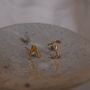 Gold Vermeil Letter Studs, thumbnail 1 of 4