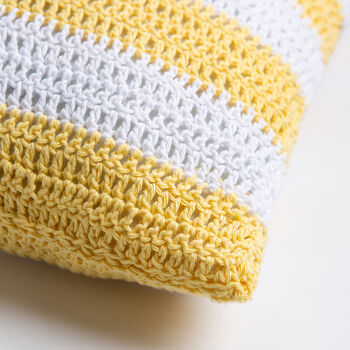 Lazy Days Cushion Cover Beginner Crochet Kit, 2 of 6