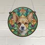 Chihuahua Fawn Stained Glass Effect Suncatcher, thumbnail 1 of 3