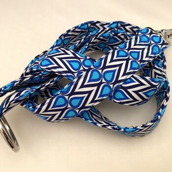 Martingale Collar In Royal Blue Print, 9 of 10