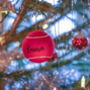 Personalised Tennis Ball Christmas Baubles, thumbnail 7 of 12