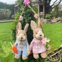 Easter Decorative Bunny On Swing Decoration, thumbnail 1 of 6