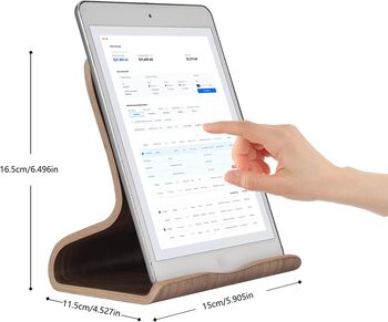 Wooden Desktop Tablet Stand Holder, 5 of 5