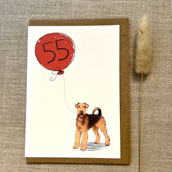 Personalised Lakeland Terrier Dog Birthday Card, 2 of 4