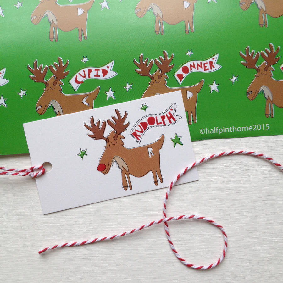 Rudolph The Reindeer Wrapping Paper Gift Wrap Set