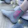 Neon Smiling Face Personalised Birthday Socks, thumbnail 1 of 3