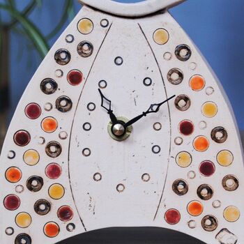 Personalised Clock With Dots And Spots, 3 of 6