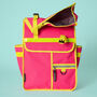 Neon Rolltop Backpack Pannier Pink, thumbnail 1 of 4