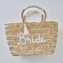 Bride Woven Rattan Bag With Tassels, thumbnail 4 of 4
