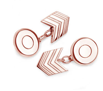 Arrow Cufflinks For Men And Women In Silver, Gold Or Rose Gold, 4 of 9
