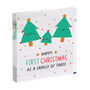 First Christmas Family Of Three Plaque Gift, thumbnail 2 of 3