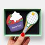 Personalised Tennis Birthday Letterbox Iced Cookies, thumbnail 1 of 10