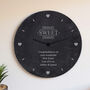 Personalised Home Sweet Home Slate Clock, thumbnail 1 of 5