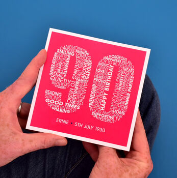 Personalised Name And Date 90th Birthday Card, 3 of 5