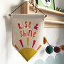 Rise And Shine Childrens Room Pennant Flag, thumbnail 1 of 3