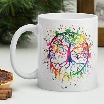 Tree Of Life Vibrant Ceramic Mug, 2 of 3