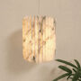 Marble Pattern Origami Tube Lampshade, thumbnail 3 of 5