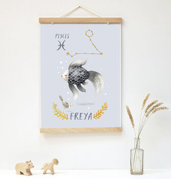 Personalised Star Sign Illustrated Print, 3 of 12