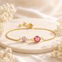 Personalised Create Your Own Mother And Daughter Birthstones Bracelet, thumbnail 4 of 12