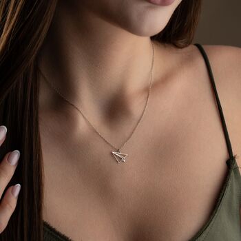 'Ready For Adventure' Paper Plane Necklace, 6 of 10
