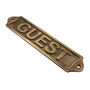 Custom Guest Brass Plaque Wall Sign, thumbnail 3 of 12