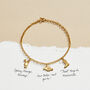 Personalised Dinky Story Three Charm Bracelet, thumbnail 5 of 11