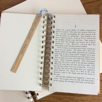 'Put Out The Light' Upcycled Notebook, 4 of 4