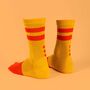 Orange Stripe Socks, thumbnail 2 of 4