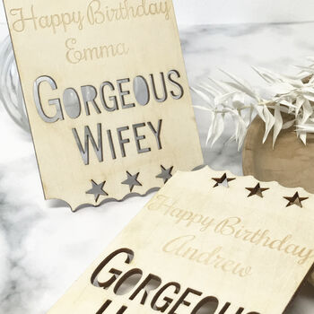 Personalised Wife/Husband Birthday Card, 2 of 11