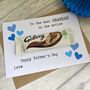 Happy Father's Day Grandad/Papa Galaxy Chocolate Card, thumbnail 2 of 4