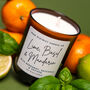 Lime, Basil And Mandarin Scented Soy Candle, thumbnail 4 of 4